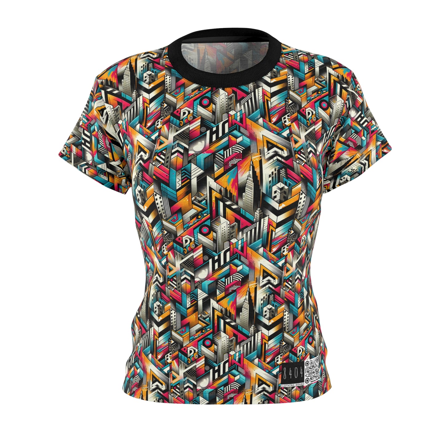 Graffiti Revival Urban Street Art Women's Cut & Sew Tee - 8404 Design-62