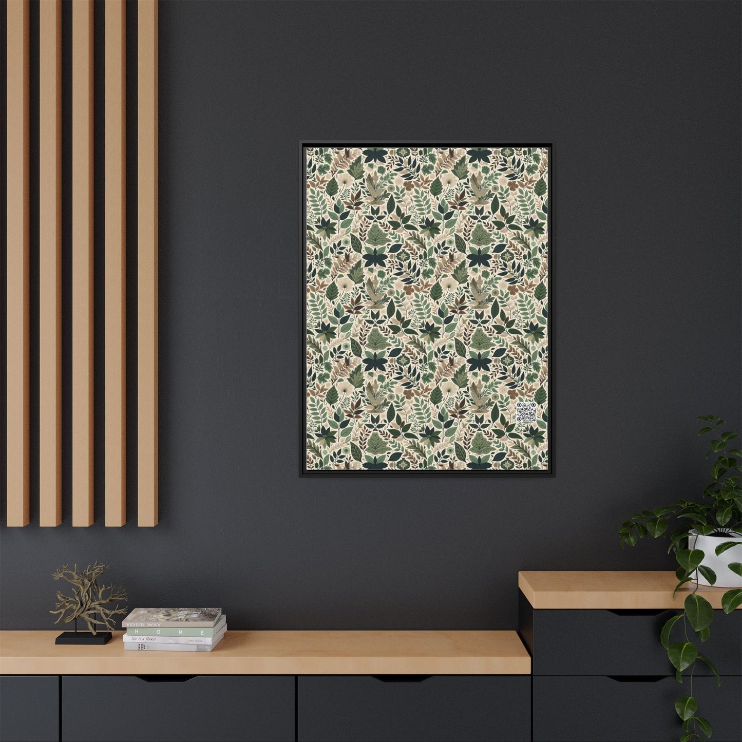 Streetwear Sustainability Environmentally Conscious Streetwear with a Natural Aesthetic Matte Canvas, Framed (multi-color) - 8404 Design-57 A