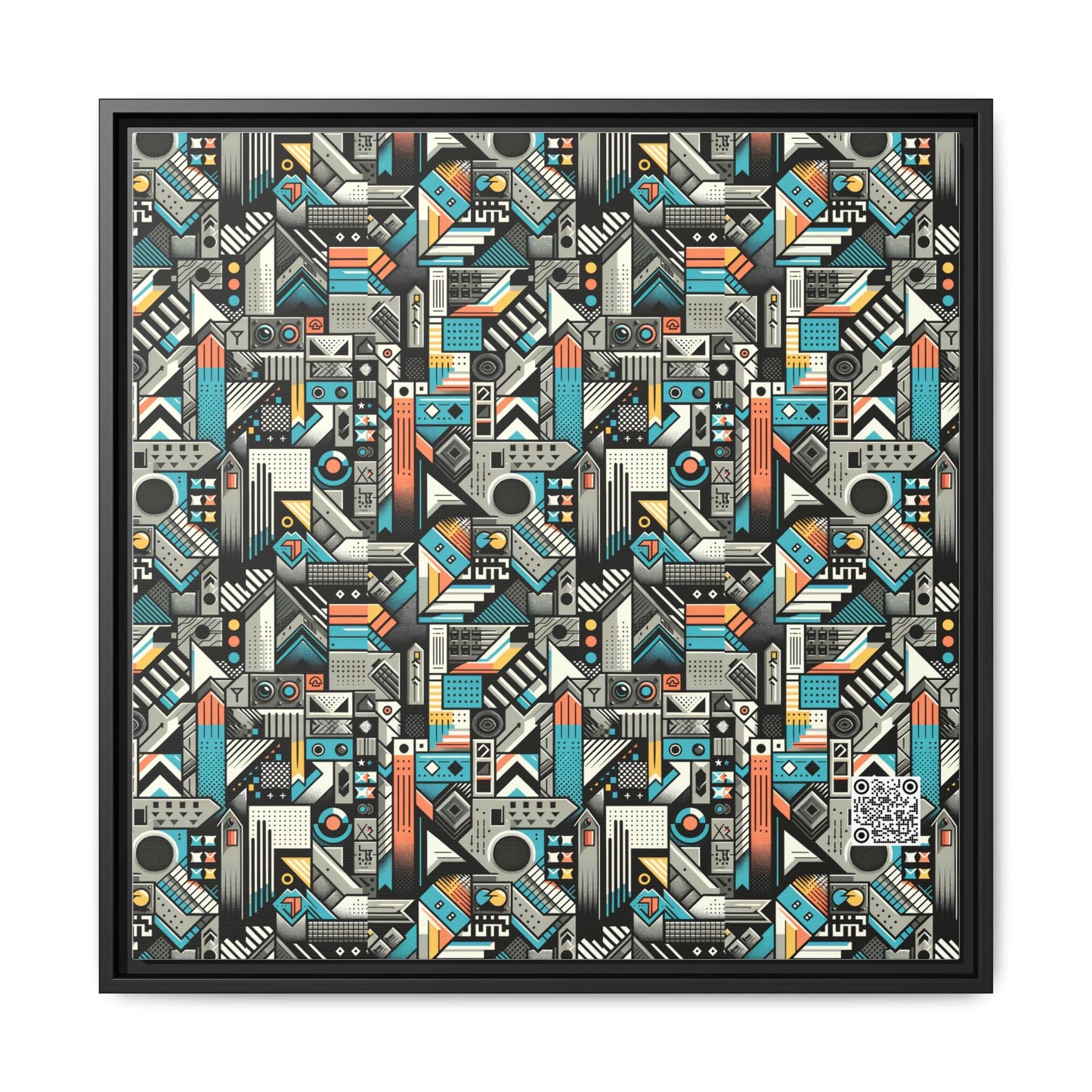 Digital Street Art Urban Street Style Matte Canvas, Framed (multi-color) - 8404 Design-81 A