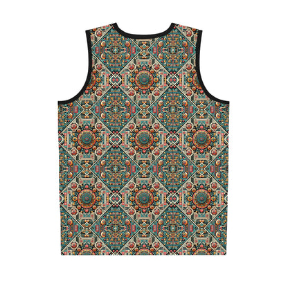 Cultural Fusion Tech Blend of Cultural Heritage With Tech-Inspired Elements Basketball Jersey - 8404 Design-74