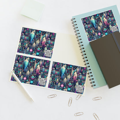 Digital Renaissance Tech-Forward Maximalism Sticker Sheets - 8404 Design-56