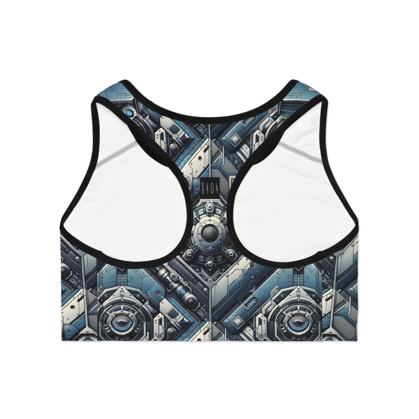 Tech Utility Fusion Tech-Forward Utility With a Futuristic Edge Sports Bra - 8404 Design-43