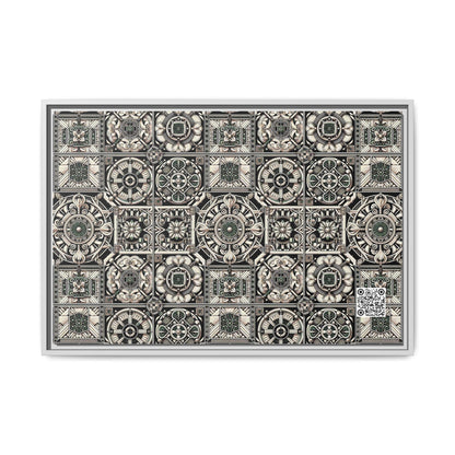 Cyber Garden Party Tech Garden Extravaganza Matte Canvas, Framed (multi-Color) - 8404 Design-45 A