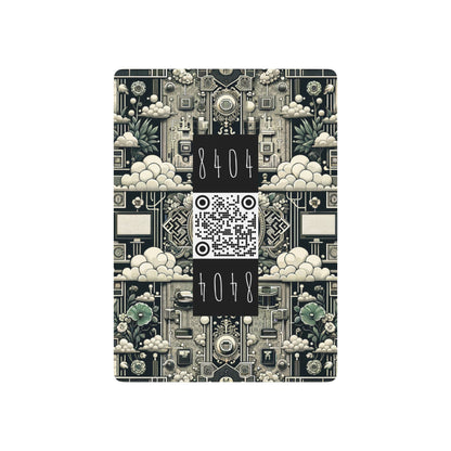 Cyber Garden Party Tech Garden Extravaganza Poker Playing Cards - 8404 Design-54 B