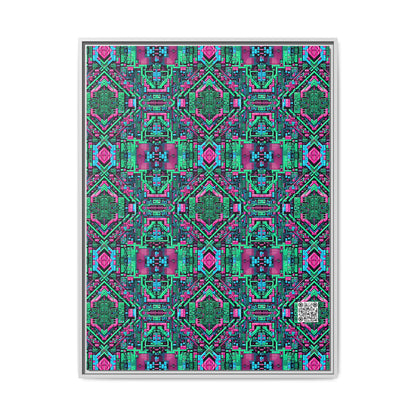 Digital Glitch Vibes Tech-Inspired Streetwear Matte Canvas, Framed (multi-Color) - 8404 Design-71 A