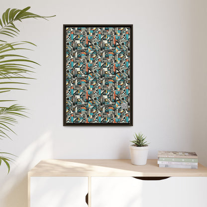 Digital Street Art Urban Street Style Matte Canvas, Framed (multi-color) - 8404 Design-81 A