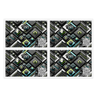 Tech-Infused Activewear Modern Tech Minimalism Sticker Sheets - 8404 Design-49