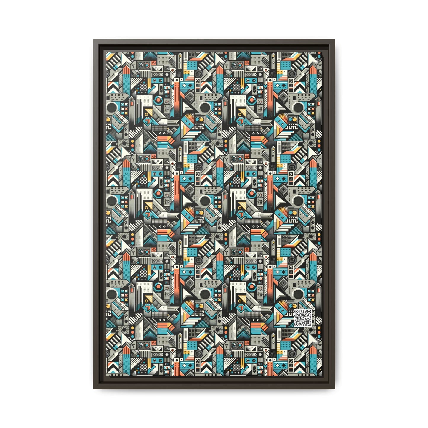 Digital Street Art Urban Street Style Matte Canvas, Framed (multi-color) - 8404 Design-81 B