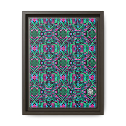 Digital Glitch Vibes Tech-Inspired Streetwear Matte Canvas, Framed (multi-Color) - 8404 Design-71 A