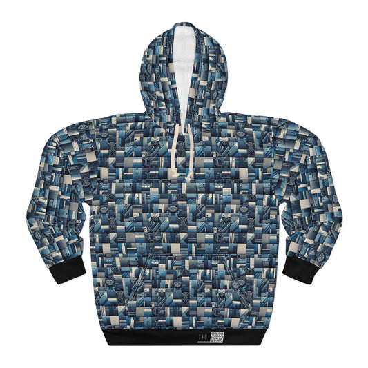 Tech-Inspired Utility Tech-Forward Streetwear With Utilitarian Edge Pullover Hoodie - 8404 Design-44