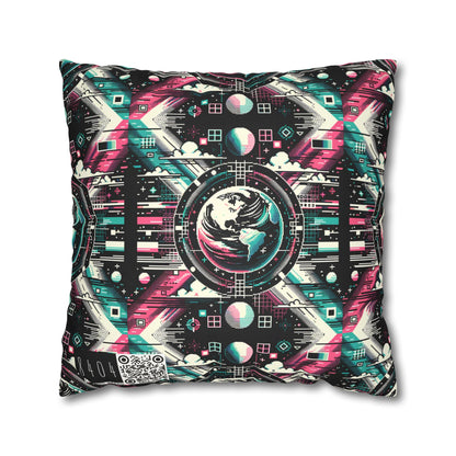 Digital Artistry Digital-native Streetwear Faux Suede Square Pillowcase - 8404 Design-62