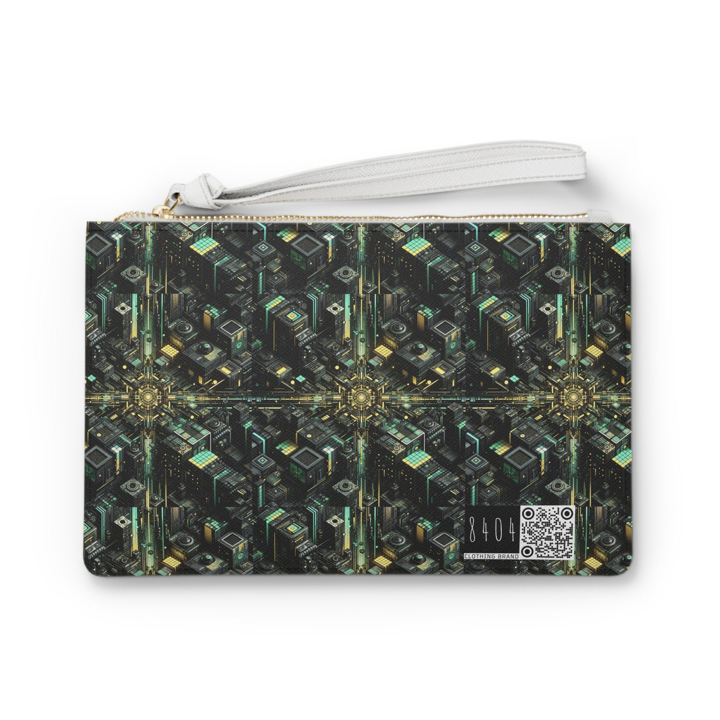 Tech Noir Graphics Tech-Inspired Streetwear Clutch Bag - 8404 Design-66