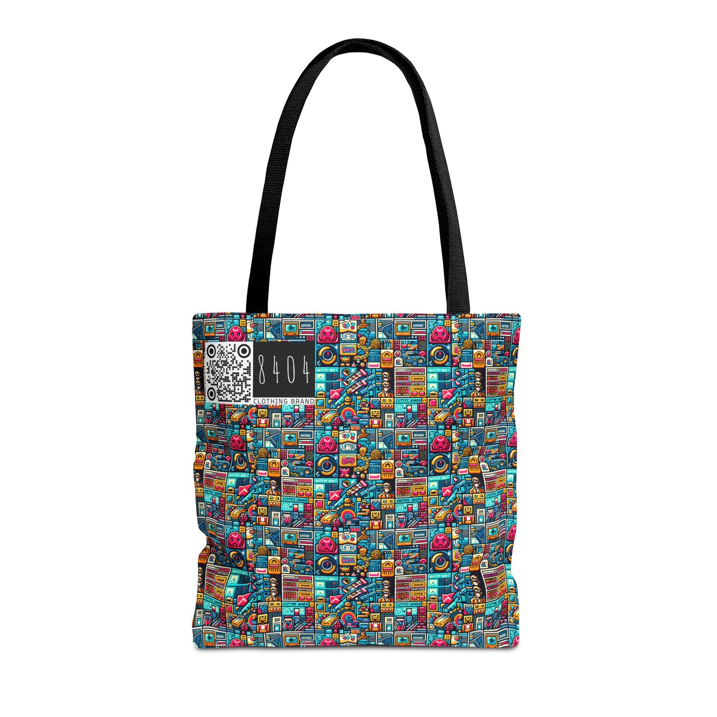 Digital Pop Culture Mashup Maximalist Pop Tote Bag - 8404 Design-47