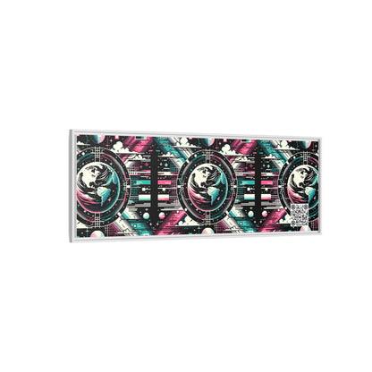 Digital Artistry Digital-native Streetwear Matte Canvas, Framed (multi-color) - 8404 Design-62 B