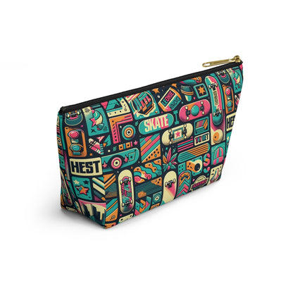 Skate Culture Revival Urban Retro Cool Accessory Pouch W T-Bottom - 8404 Design-61