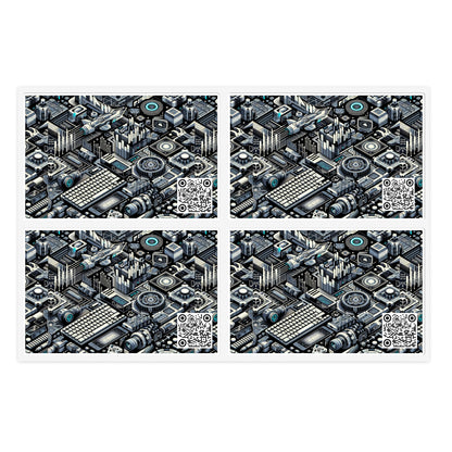 Tech-Infused Athleisure Tech-Forward Streetwear Sticker Sheets - 8404 Design-53