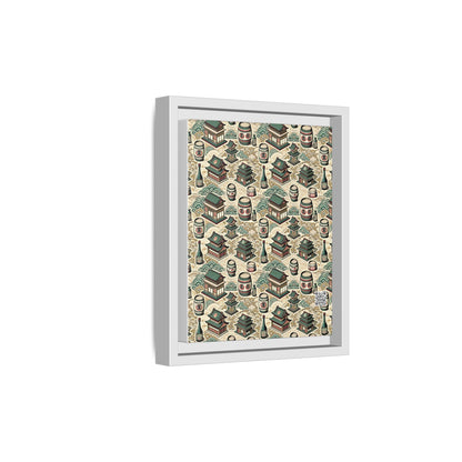 Cultural Artisanal Fusion Contemporary Cultural Elegance Matte Canvas, Framed (multi-Color) - 8404 Design-68 B