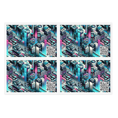 Digital Motion Futuristic Tech Sticker Sheets - 8404 Design-40