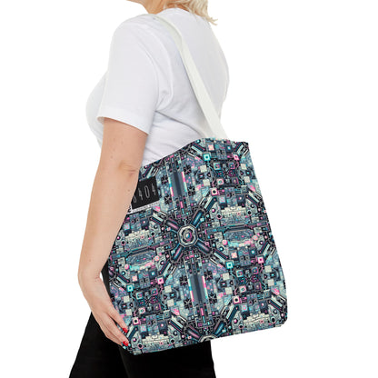 Digital Renaissance Tech-Forward Maximalism Tote Bag - 8404 Design-44