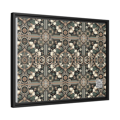 Cyber Garden Party Tech Garden Extravaganza Matte Canvas, Framed (multi-Color) - 8404 Design-66 A