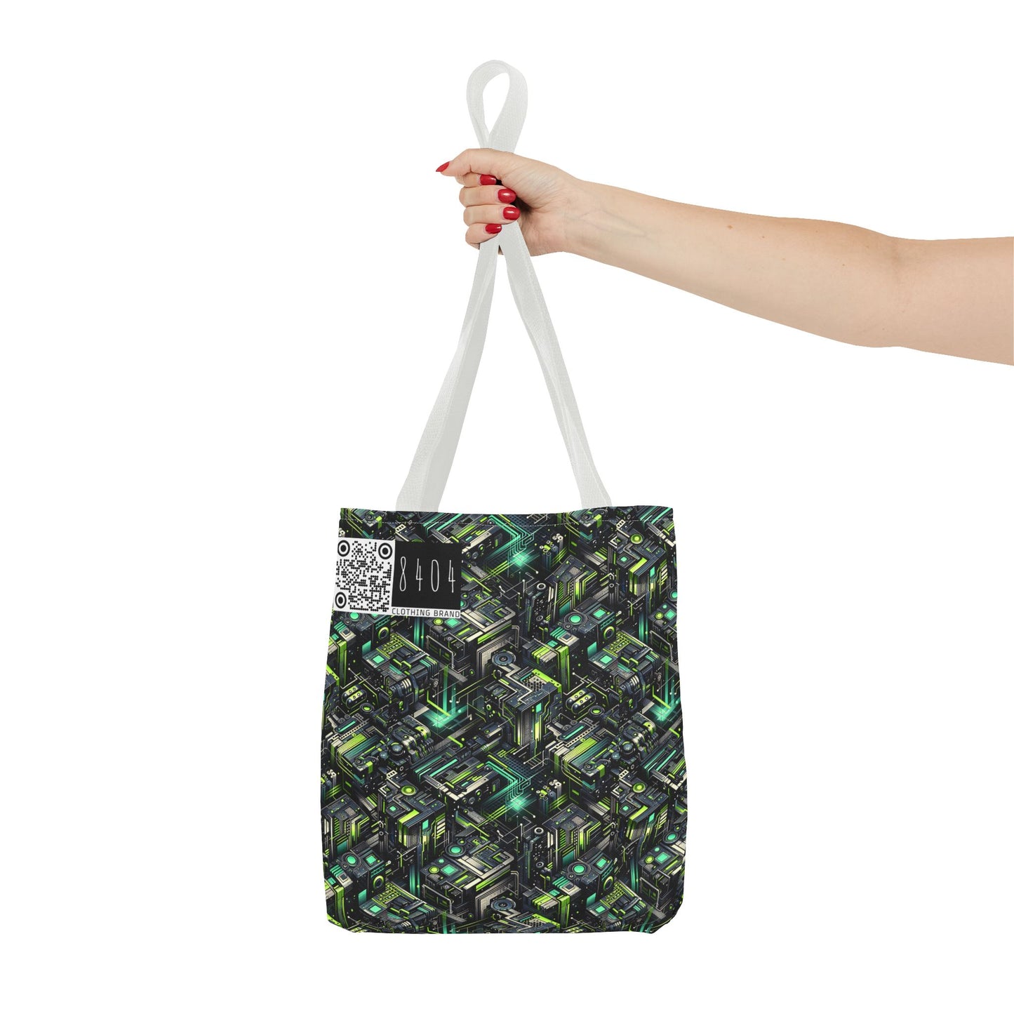 Tech-Infused Graphics Tech-Forward Streetwear Tote Bag - 8404 Design-47