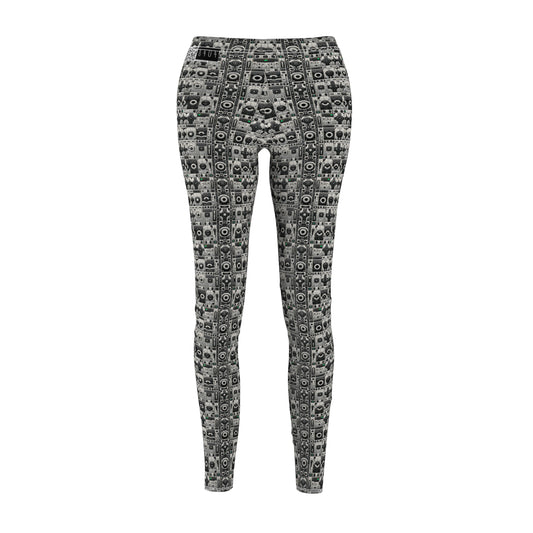Tech Utility Aesthetics Tech-Forward Minimalism Women's Cut & Sew Casual Leggings - 8404 Design-60