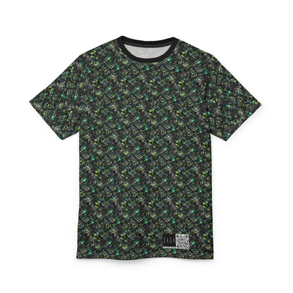 Tech-Infused Graphics Tech-Forward Streetwear Unisex Cut & Sew Tee - 8404 Design-47