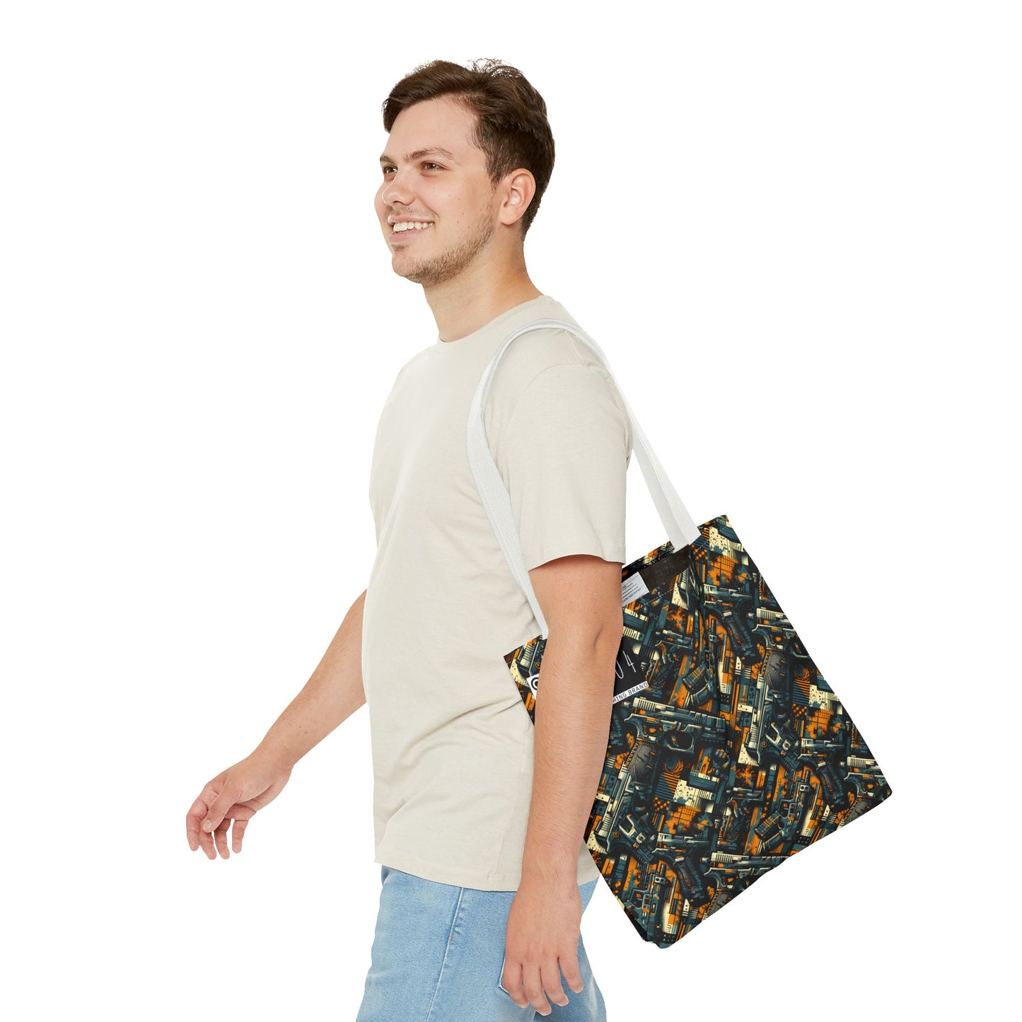 Digital Punk Futuristic Grunge Tote Bag - 8404 Design-47