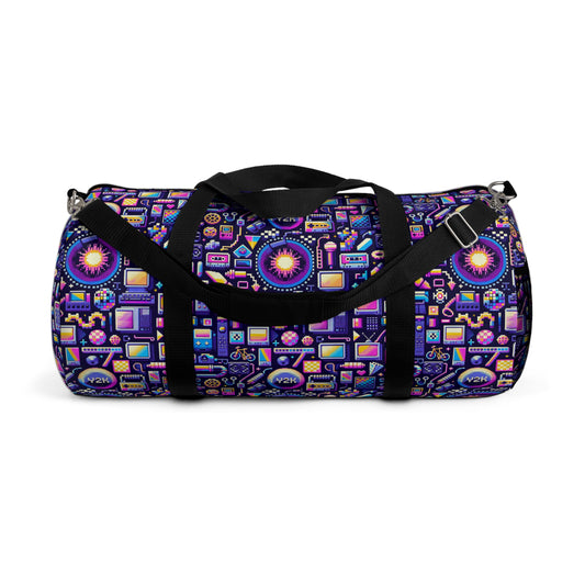 Digital Nostalgia Modern Retro Fusion Duffel Bag - 8404 Design-64