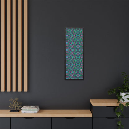 Digital Glitch Vibes Tech-Inspired Streetwear Matte Canvas, Framed (multi-Color) - 8404 Design-71 B