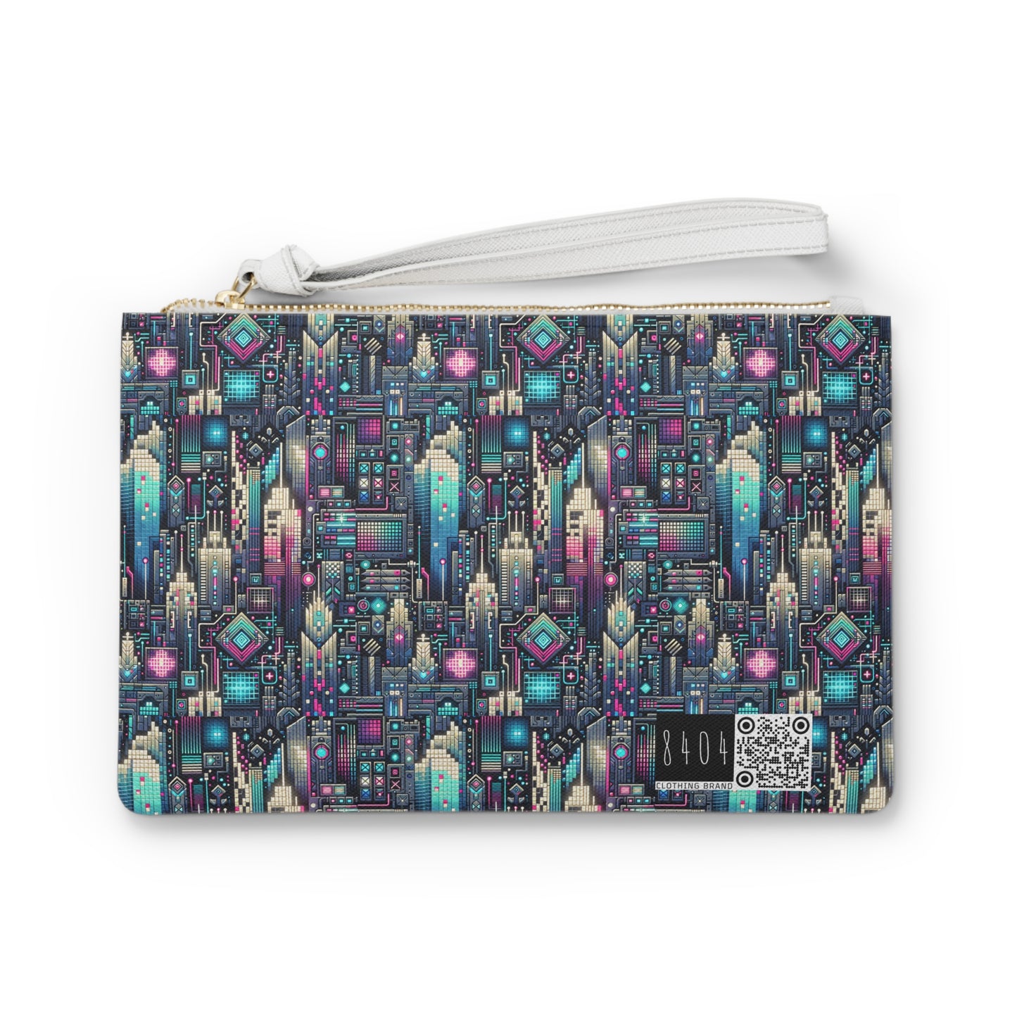 Digital Renaissance Tech-Forward Maximalism Clutch Bag - 8404 Design-56