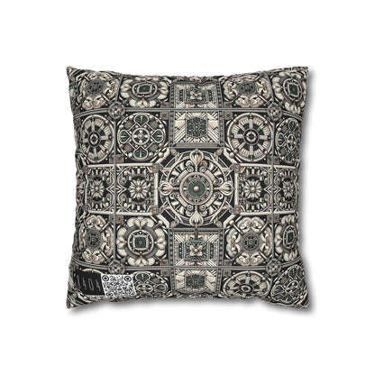 Cyber Garden Party Tech Garden Extravaganza Spun Polyester Square Pillowcase - 8404 Design-45