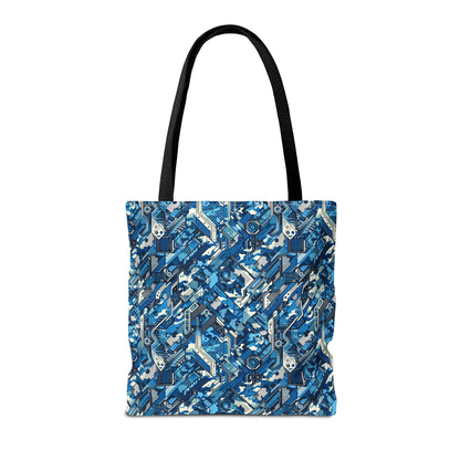 Tech Urban Camo Tech-Forward Streetwear With a Futuristic Military Edge Tote Bag - 8404 Design-39