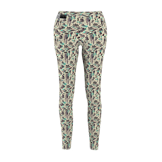 Tech-Infused Athleisure Futuristic Athletic Tech Women's Cut & Sew Casual Leggings - 8404 Design-44