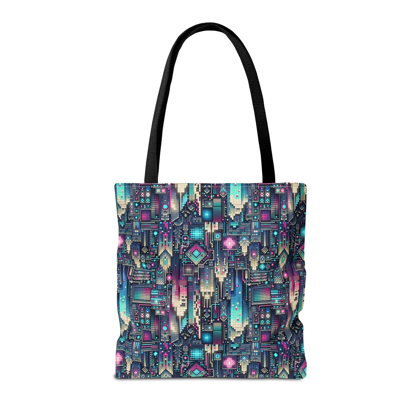 Digital Renaissance Tech-Forward Maximalism Tote Bag - 8404 Design-56