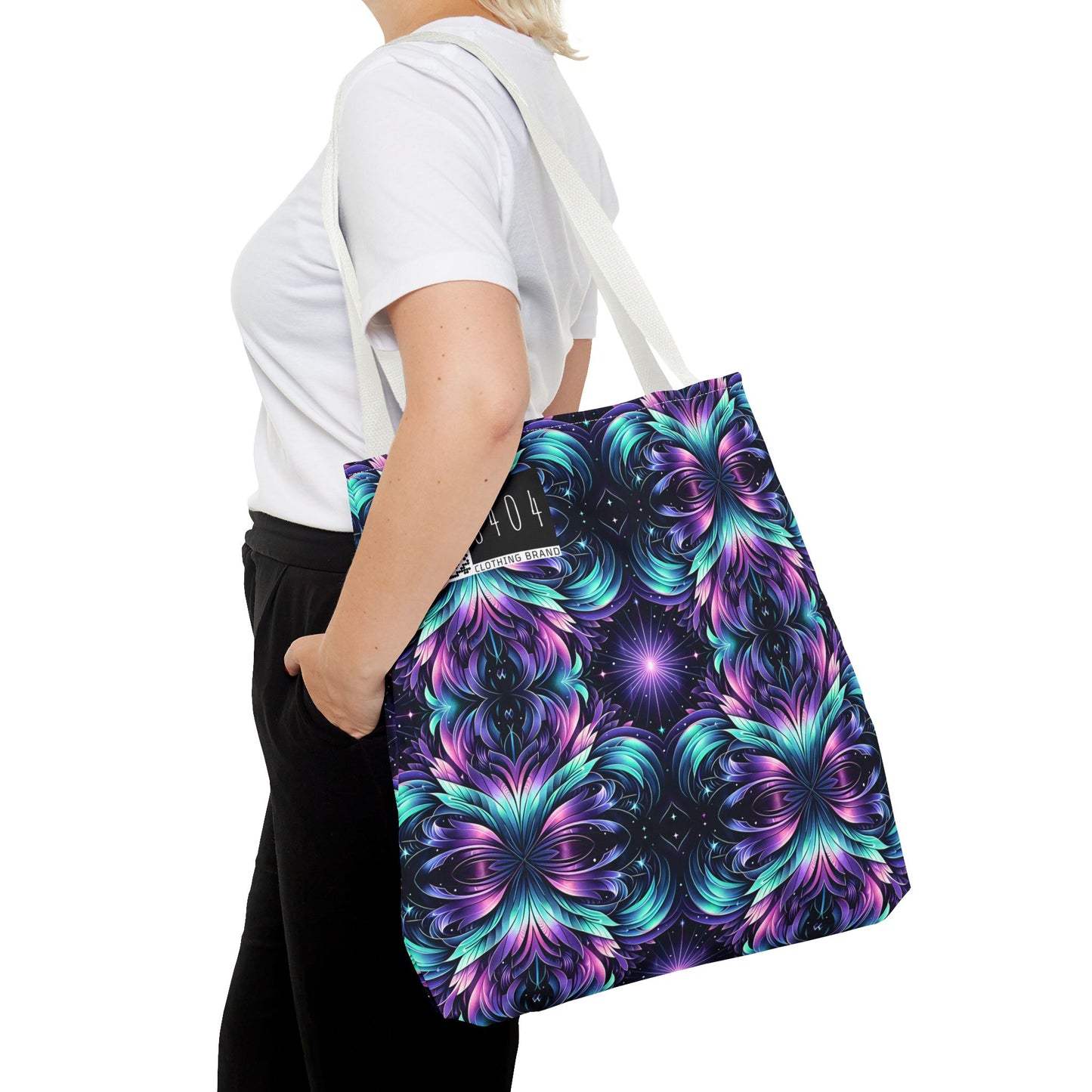 Iridescent Dream Futuristic Tech Tote Bag - 8404 Design-60