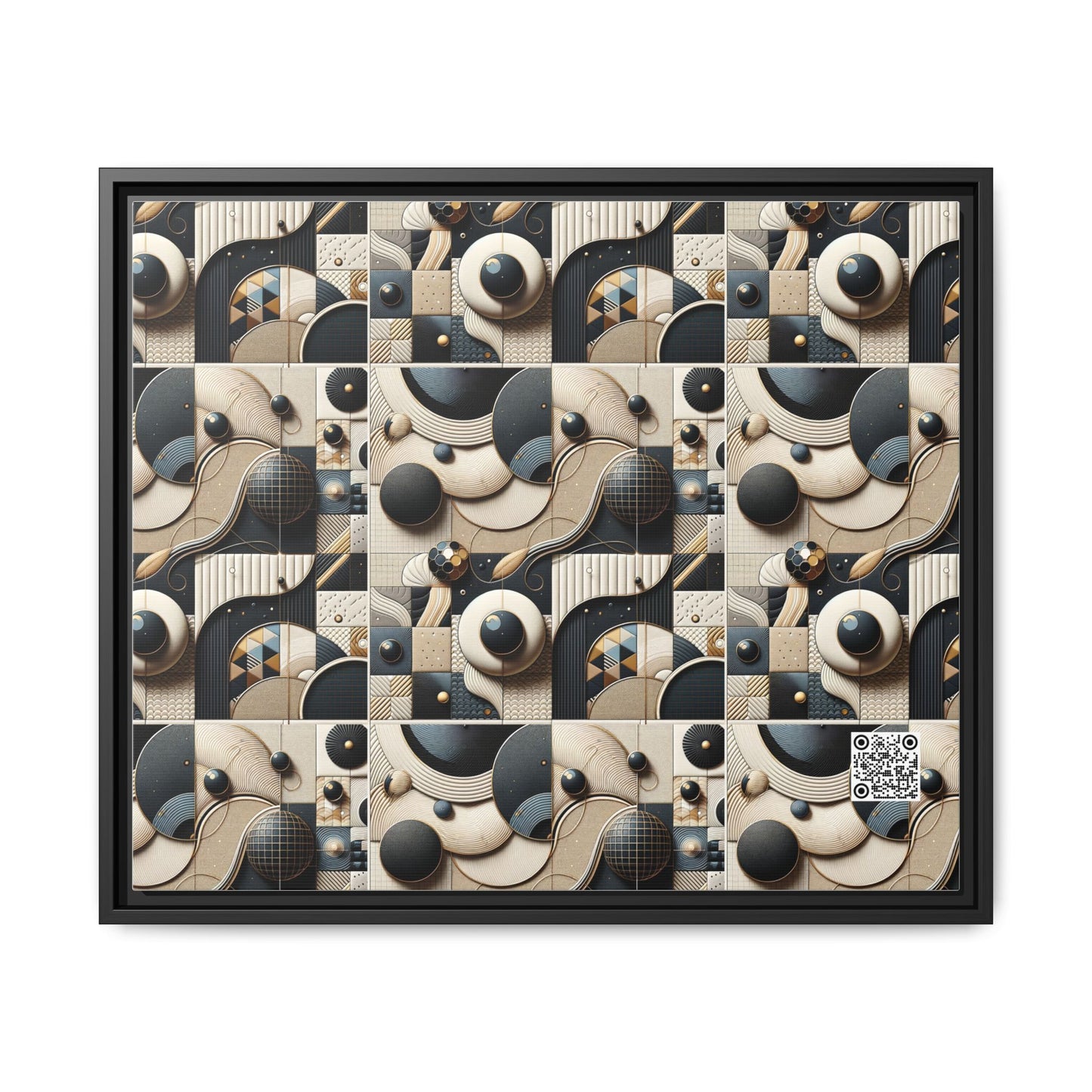 Tech-forward Luxe Streetwear Tech Luxe Fusion Matte Canvas, Framed (multi-color) - 8404 Design-71 B