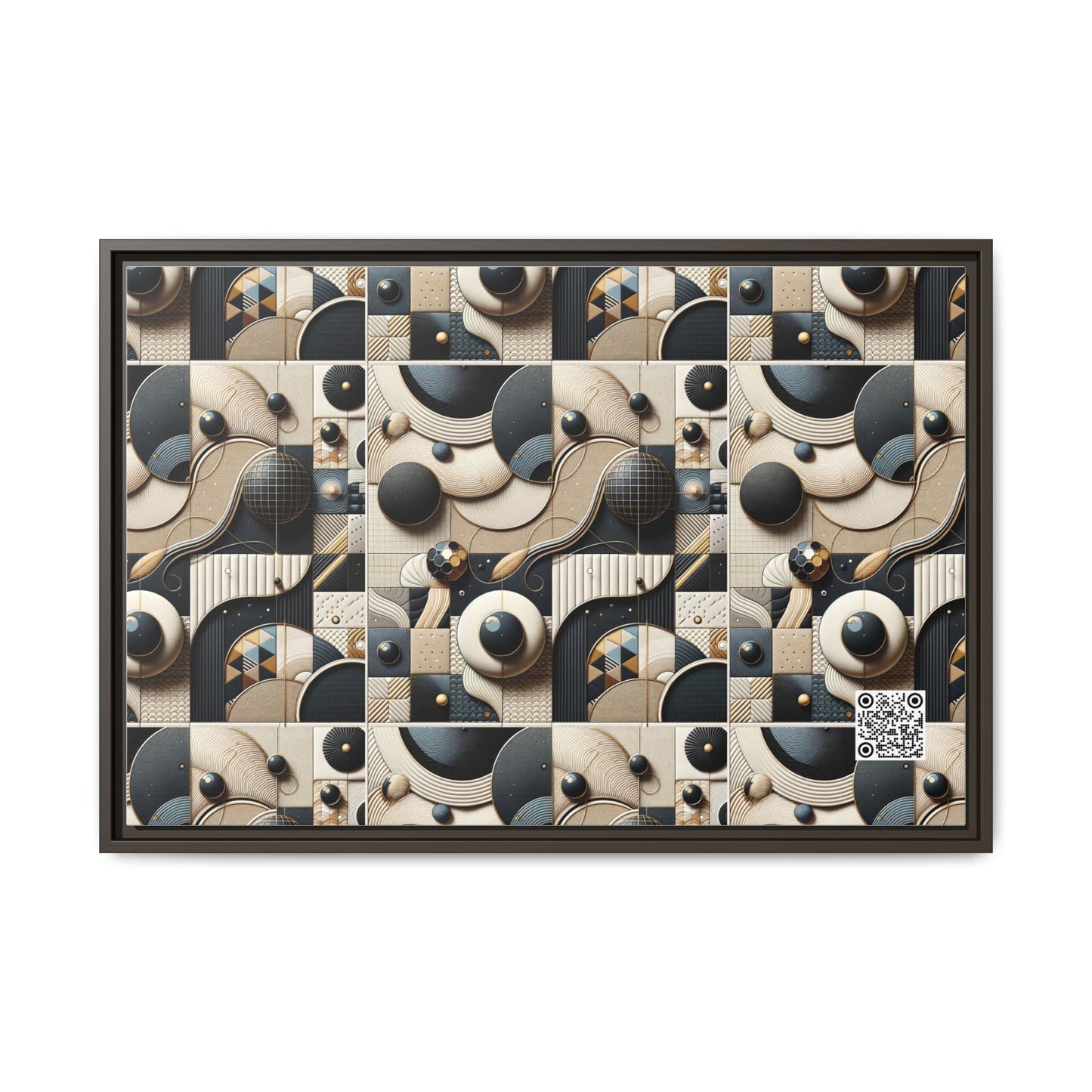 Tech-forward Luxe Streetwear Tech Luxe Fusion Matte Canvas, Framed (multi-color) - 8404 Design-71 A