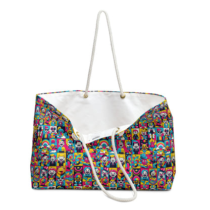 Neon Pop Playful Pop Culture Mashup Weekender Bag - 8404 Design-60