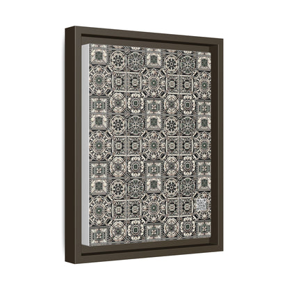 Cyber Garden Party Tech Garden Extravaganza Matte Canvas, Framed (multi-Color) - 8404 Design-45 A