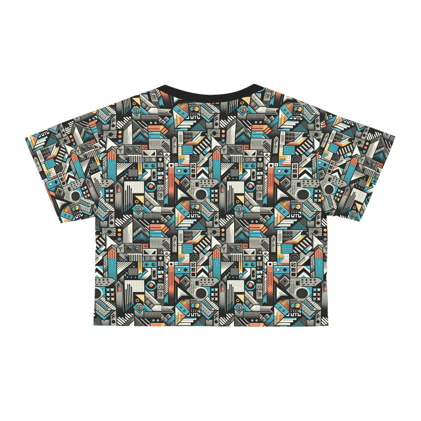 Digital Street Art Urban Street Style Crop Tee - 8404 Design-81