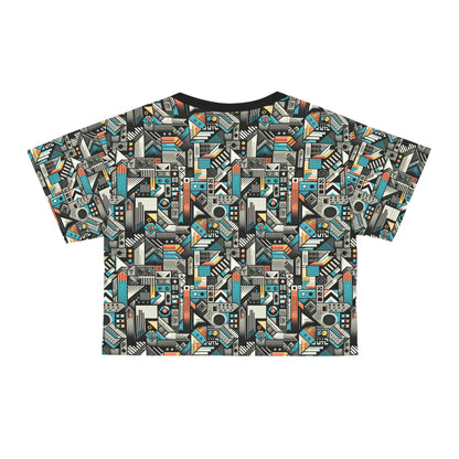 Digital Street Art Urban Street Style Crop Tee - 8404 Design-81