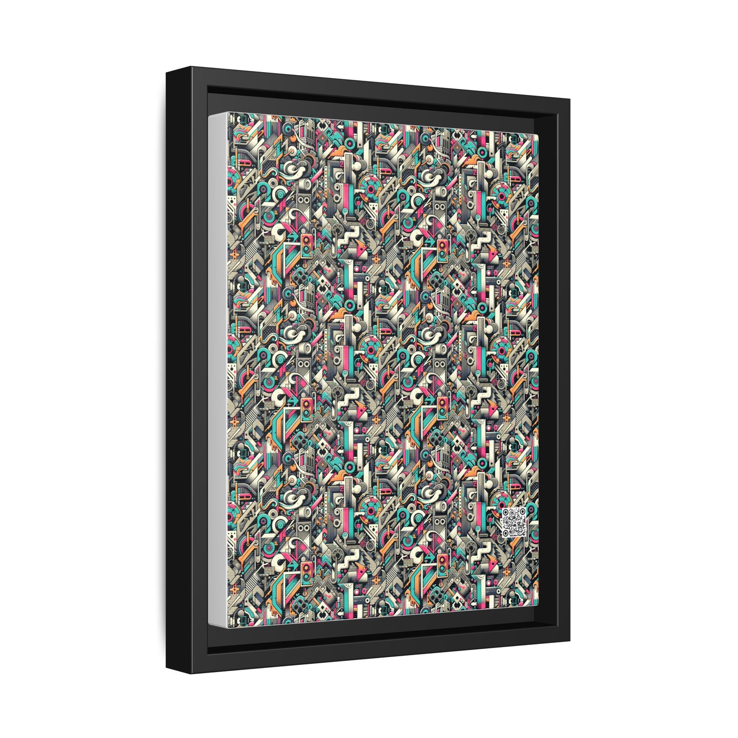 Digital Street Art Urban Street Style Matte Canvas, Framed (multi-color) - 8404 Design-74 A