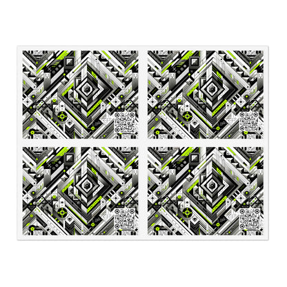 Elevated Sporty Tech Tech-Forward Streetwear Sticker Sheets - 8404 Design-48