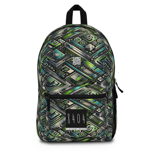 Tech-Infused Streetwear Tech-Forward Minimalism With Bold Digital Prints Backpack - 8404 Design-52