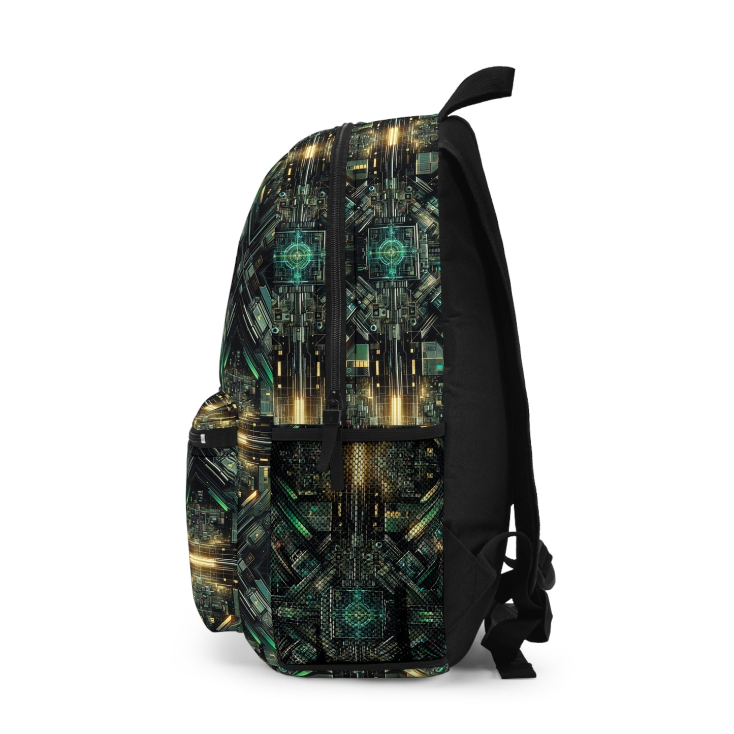 Tech Noir Graphics Tech-Inspired Streetwear Backpack - 8404 Design-56