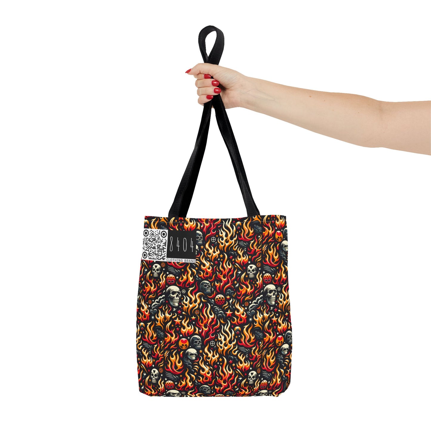 Flame Graphics Maximalist Streetwear Tote Bag - 8404 Design-76