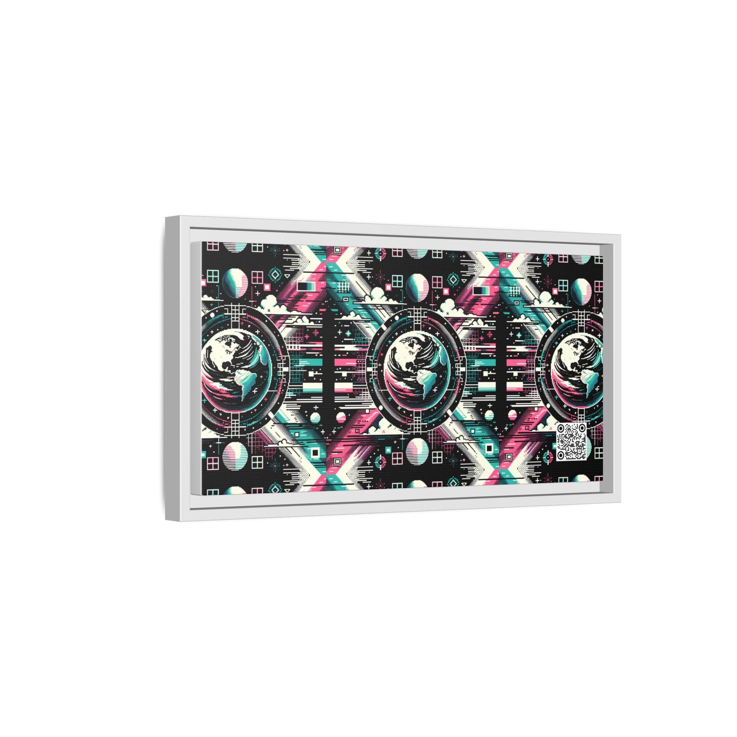 Digital Artistry Digital-native Streetwear Matte Canvas, Framed (multi-color) - 8404 Design-62 B