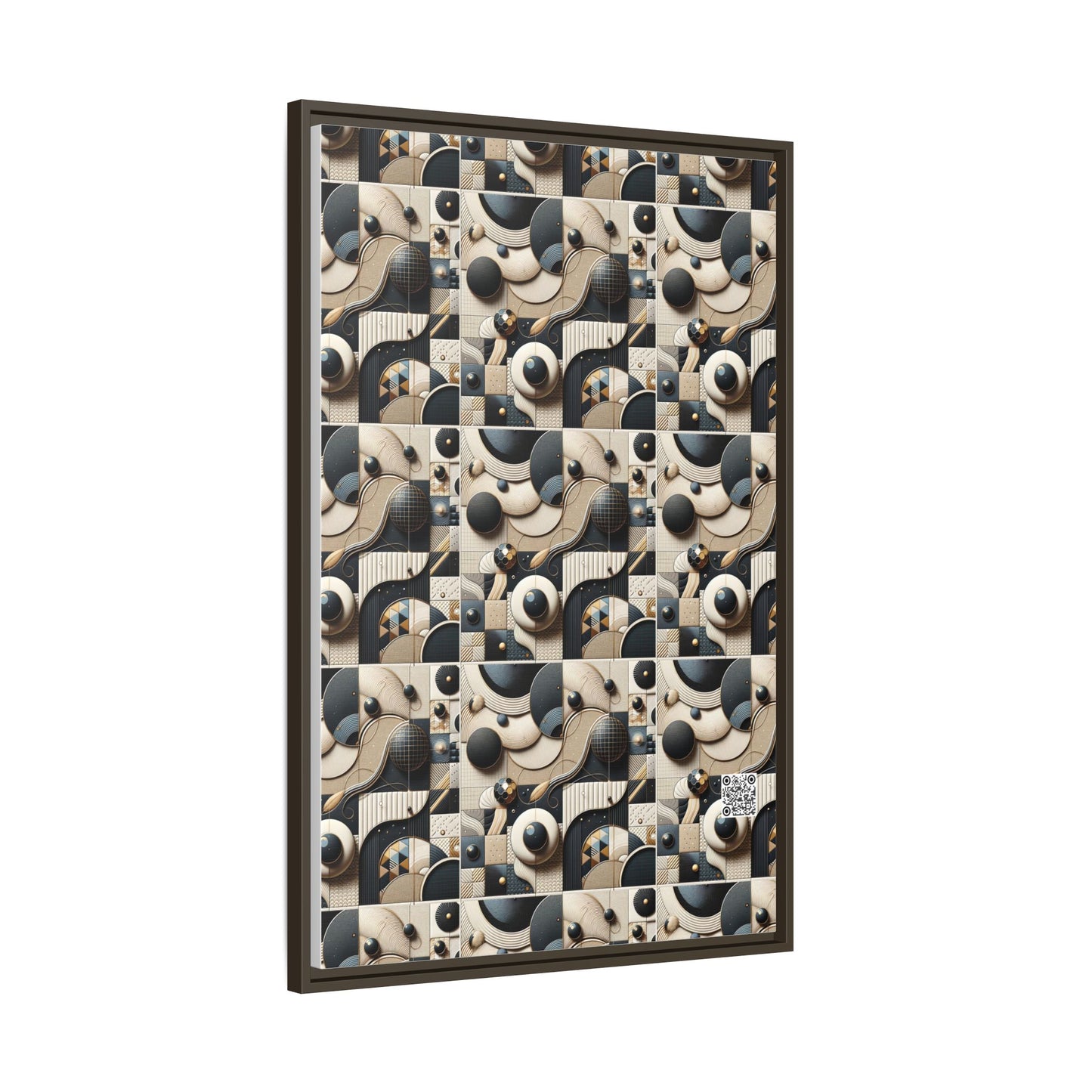 Tech-forward Luxe Streetwear Tech Luxe Fusion Matte Canvas, Framed (multi-color) - 8404 Design-71 A