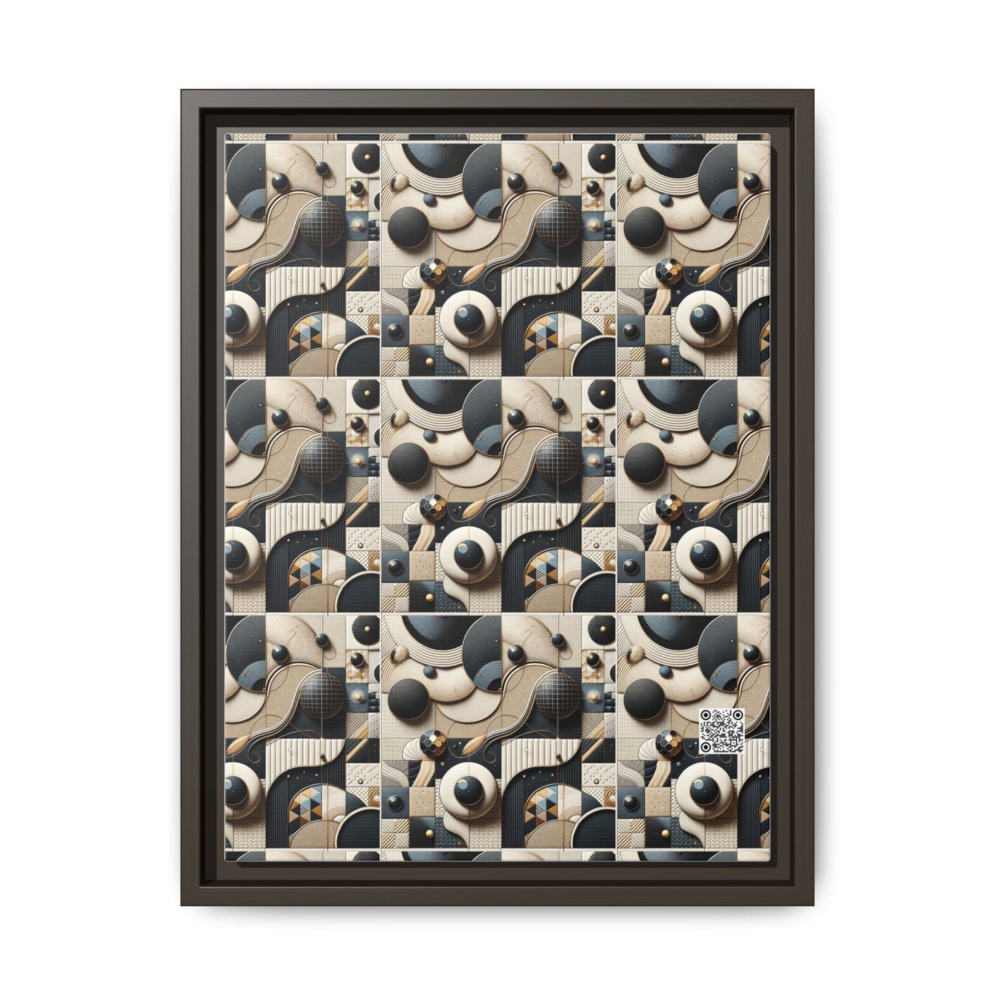 Tech-forward Luxe Streetwear Tech Luxe Fusion Matte Canvas, Framed (multi-color) - 8404 Design-71 A